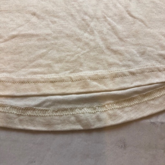 7 for all Mankind bell sleeve cream long sleeve tee M NWT embellished Host Pick! - Picture 2 of 11